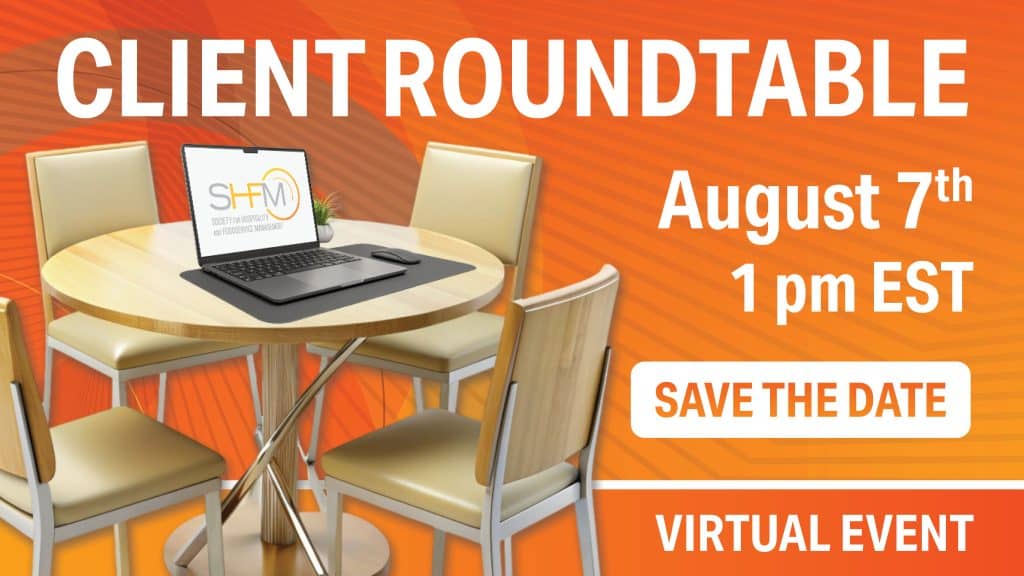 26 Shfm 131 Client Roundtable Graphic August Save The Date 1920 X 1080